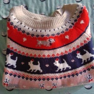 St. John`s Bay Corgi/Dog Sweater Women`s X-Large